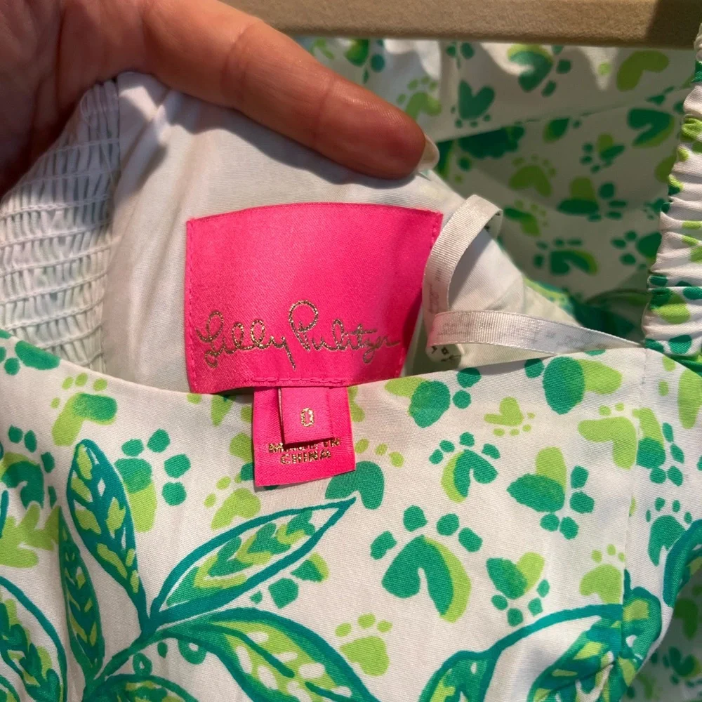 Lilly Pulitzer Esteli Romper sz 0 - Picture 5 of 5